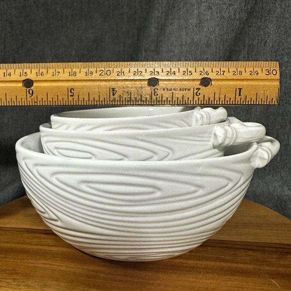 White Ceramic Bowls Set Temptations - Picture 6 of 13